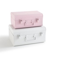 Набор Из 2 сундучков из металла Masa единый размер белый LA REDOUTE INTERIEURS  фото, kupilegko.ru